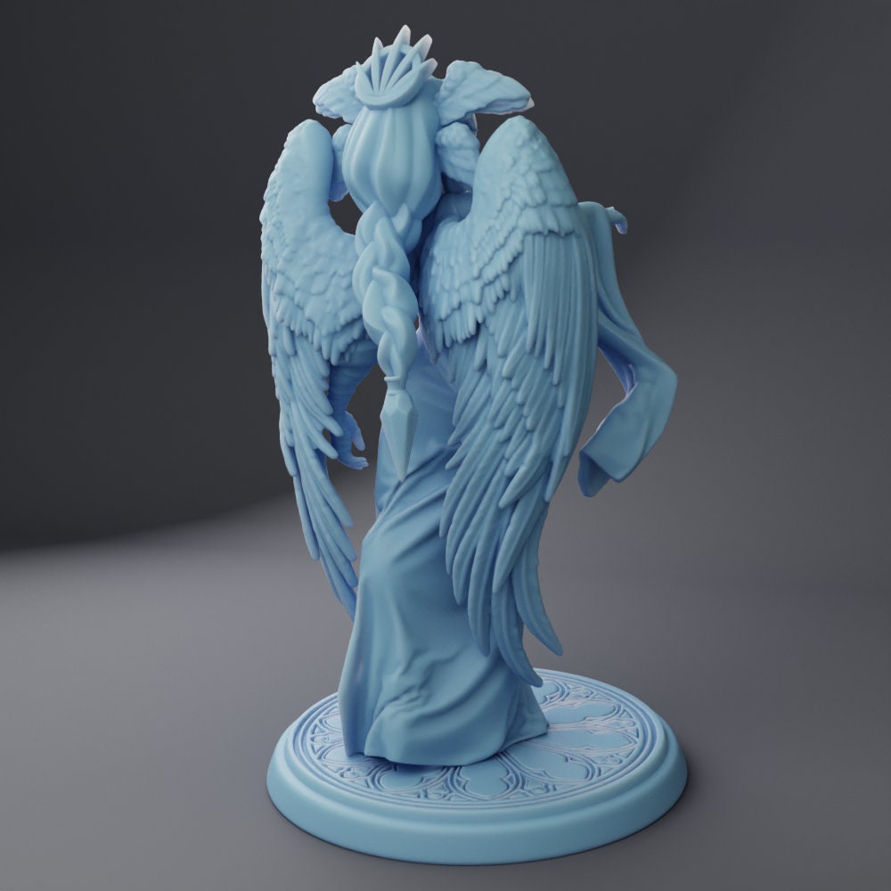 Goddess of Judgement Miniature, Ophelia | Twin Goddess Miniatures | Tabletop RPG Miniature | Roleplaying 3D Printed Fantasy Mini - 3DPrintDen