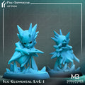 Ice Elemental Miniature | Tabletop RPG Miniature | Miniatures Blueprint | Roleplaying 3D Printed Fantasy Mini - 3DPrintDen