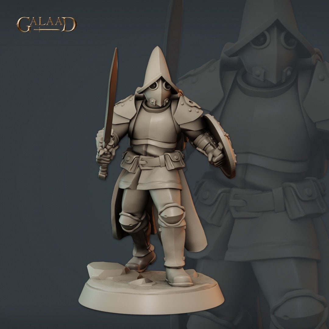 Vanguard Miniature | Tabletop RPG Miniature | Galaad Miniatures | Roleplaying 3D Printed Fantasy Mini - 3DPrintDen