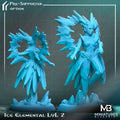 Ice Elemental Miniature | Tabletop RPG Miniature | Miniatures Blueprint | Roleplaying 3D Printed Fantasy Mini - 3DPrintDen