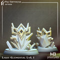 Light Elemental Miniature | Tabletop RPG Miniature | Miniatures Blueprint | Roleplaying 3D Printed Fantasy Mini - 3DPrintDen