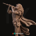 Female Bard Miniature, Inithia | Tabletop RPG Miniature | Nerikson | Roleplaying 3D Printed Fantasy Mini - 3DPrintDen