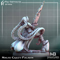 Female Paladin Miniature, Ninijix | Tabletop RPG Miniature | Miniatures Blueprint | Roleplaying 3D Printed Fantasy Mini - 3DPrintDen