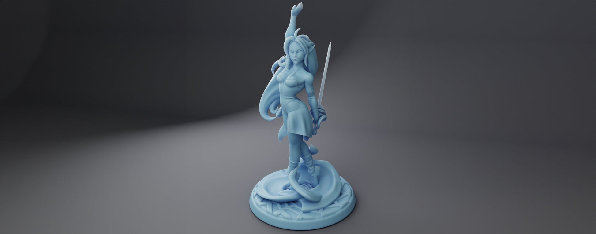 Web Dancer Miniature | Twin Goddess Miniatures | Tabletop RPG Miniature | Roleplaying 3D Printed Fantasy Mini - 3DPrintDen