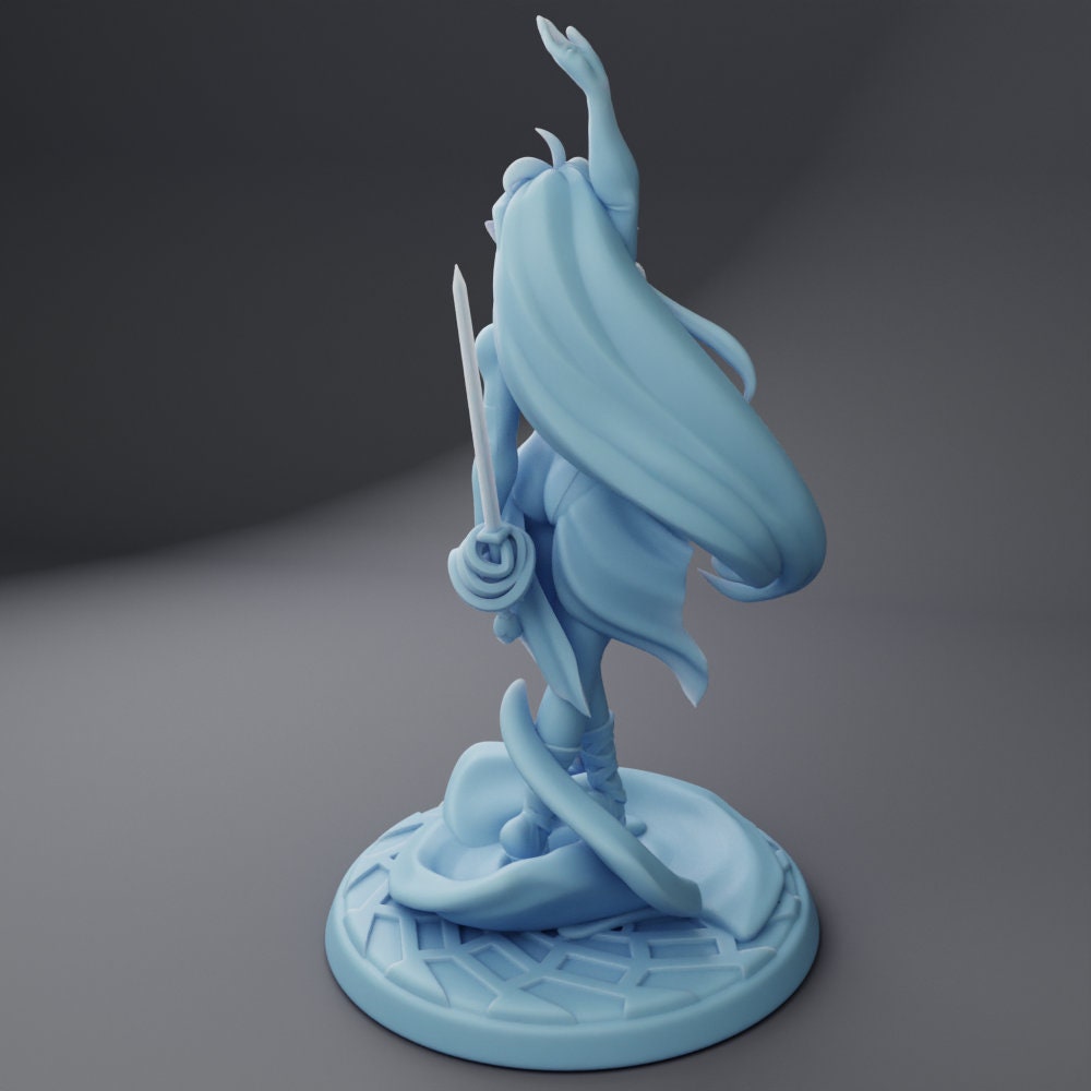 Web Dancer Miniature | Twin Goddess Miniatures | Tabletop RPG Miniature | Roleplaying 3D Printed Fantasy Mini - 3DPrintDen