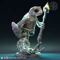 Sea Turtle Spearman Miniature | Tabletop RPG Miniature | Pepunki Creatures | Roleplaying 3D Printed Fantasy Mini - 3DPrintDen