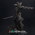 Female Demon Hunter Miniature, Valeria | Tabletop RPG Miniature | Nerikson | Roleplaying 3D Printed Fantasy Mini - 3DPrintDen