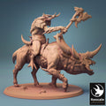 Mounted Marauder Miniature | Tabletop RPG Miniature | Rescale Miniature | Roleplaying 3D Printed Fantasy Mini - 3DPrintDen