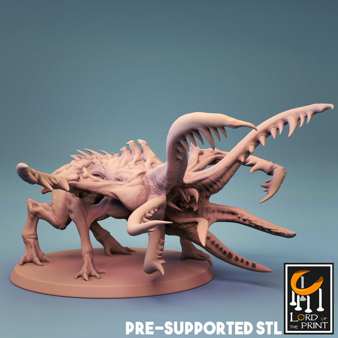 Dogtopus | Tabletop RPG Miniature | Rescale Miniature | Roleplaying 3D Printed Fantasy Mini - 3DPrintDen