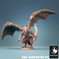 Bahamut Dragon Miniature | Tabletop RPG Miniature | Rescale Miniature | Roleplaying 3D Printed Fantasy Mini - 3DPrintDen