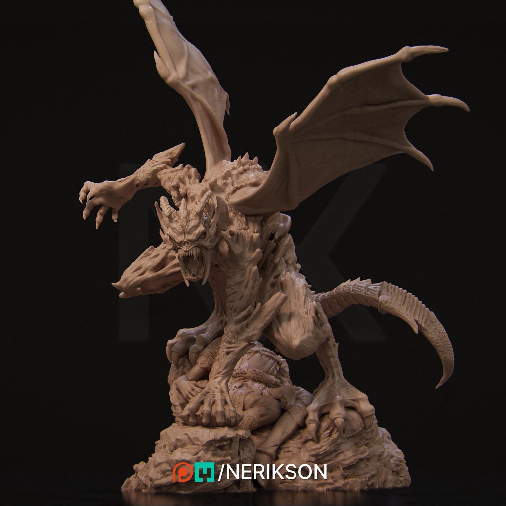 Demon Imp Miniature, Steve | Tabletop RPG Miniature | Nerikson | Roleplaying 3D Printed Fantasy Mini - 3DPrintDen