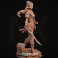 Female Pirate Miniature, Mariana | Tabletop RPG Miniature | Nerikson | Roleplaying 3D Printed Fantasy Mini - 3DPrintDen