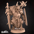 Dragonborn Fighter Miniature | Tabletop RPG Miniature | Bite the Bullet | Roleplaying 3D Printed Fantasy Mini - 3DPrintDen