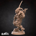 Dragonborn Monk Miniature | Tabletop RPG Miniature | Bite the Bullet | Roleplaying 3D Printed Fantasy Mini - 3DPrintDen