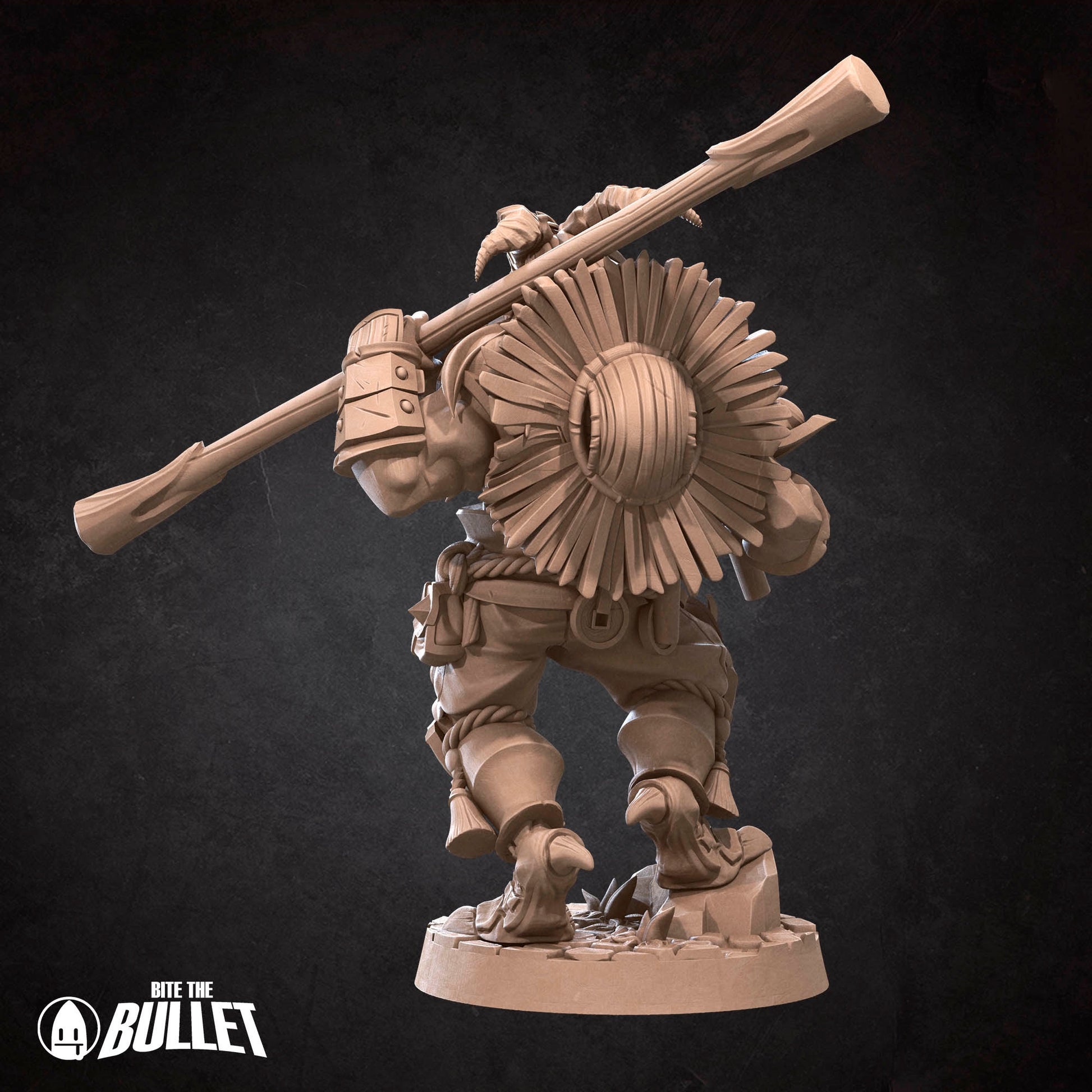 Dragonborn Monk Miniature | Tabletop RPG Miniature | Bite the Bullet | Roleplaying 3D Printed Fantasy Mini - 3DPrintDen