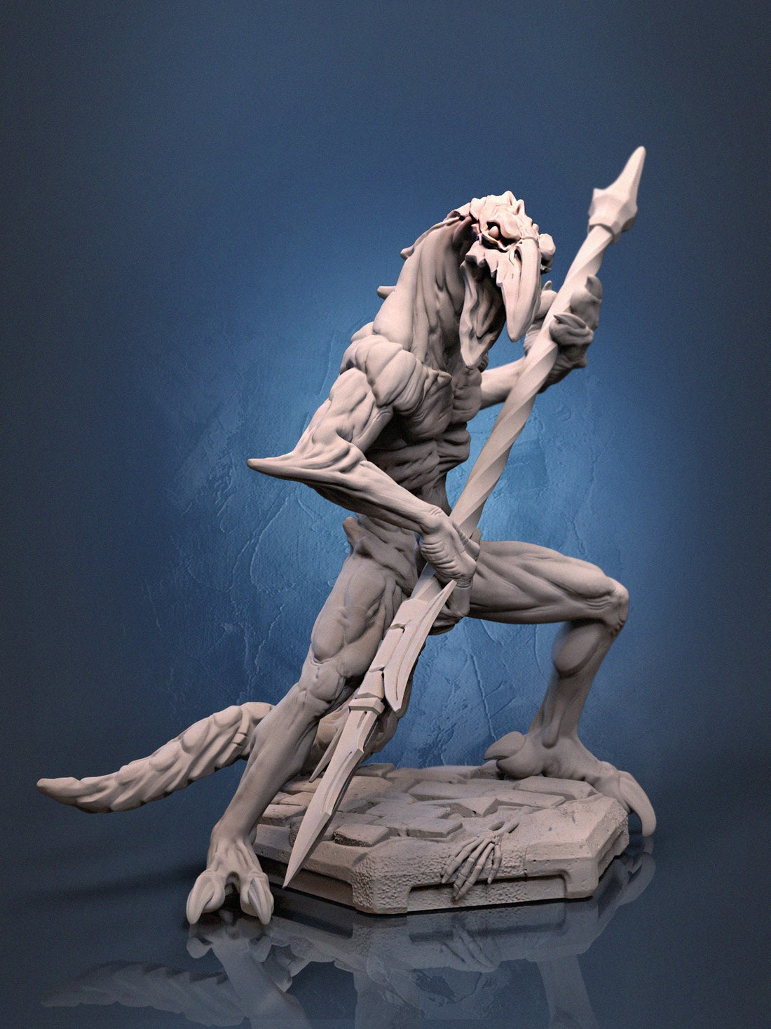 Demon Knight Miniature, Slogra | Dragun Studios | Tabletop RPG Miniature | Roleplaying 3D Printed Fantasy Mini - 3DPrintDen