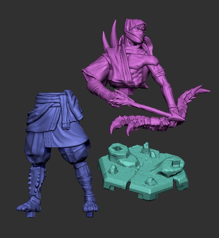 Archer Miniature, Yin | Dragun Studios | Tabletop RPG Miniature | Roleplaying 3D Printed Fantasy Mini - 3DPrintDen