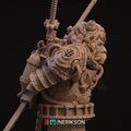 Steampunk Samurai Bust, Naojiri | Tabletop RPG Miniature | Nerikson | Roleplaying 3D Printed Fantasy Mini - 3DPrintDen