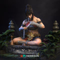 Female Monk Miniature, Jingwei | Tabletop RPG Miniature | Nerikson | Roleplaying 3D Printed Fantasy Mini - 3DPrintDen