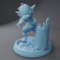 Female Goblin Werewolf Miniature, Mirabel | Twin Goddess Miniatures | Tabletop RPG Miniature | Roleplaying 3D Printed Fantasy Mini - 3DPrintDen