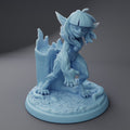 Female Goblin Werewolf Miniature, Mirabel | Twin Goddess Miniatures | Tabletop RPG Miniature | Roleplaying 3D Printed Fantasy Mini - 3DPrintDen