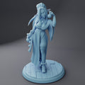 Female Elf Merchant Miniature, Silfie | Twin Goddess Miniatures | Tabletop RPG Miniature | Roleplaying 3D Printed Fantasy Mini - 3DPrintDen