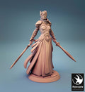 Female Knight | Tabletop RPG Miniature | Rescale Miniature | Roleplaying 3D Printed Fantasy Mini - 3DPrintDen