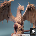 Ancient Red Dragon Miniature | Tabletop RPG Miniature | Rescale Miniature | Roleplaying 3D Printed Fantasy Mini - 3DPrintDen