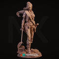 Female Pirate Miniature, Mariana | Tabletop RPG Miniature | Nerikson | Roleplaying 3D Printed Fantasy Mini - 3DPrintDen