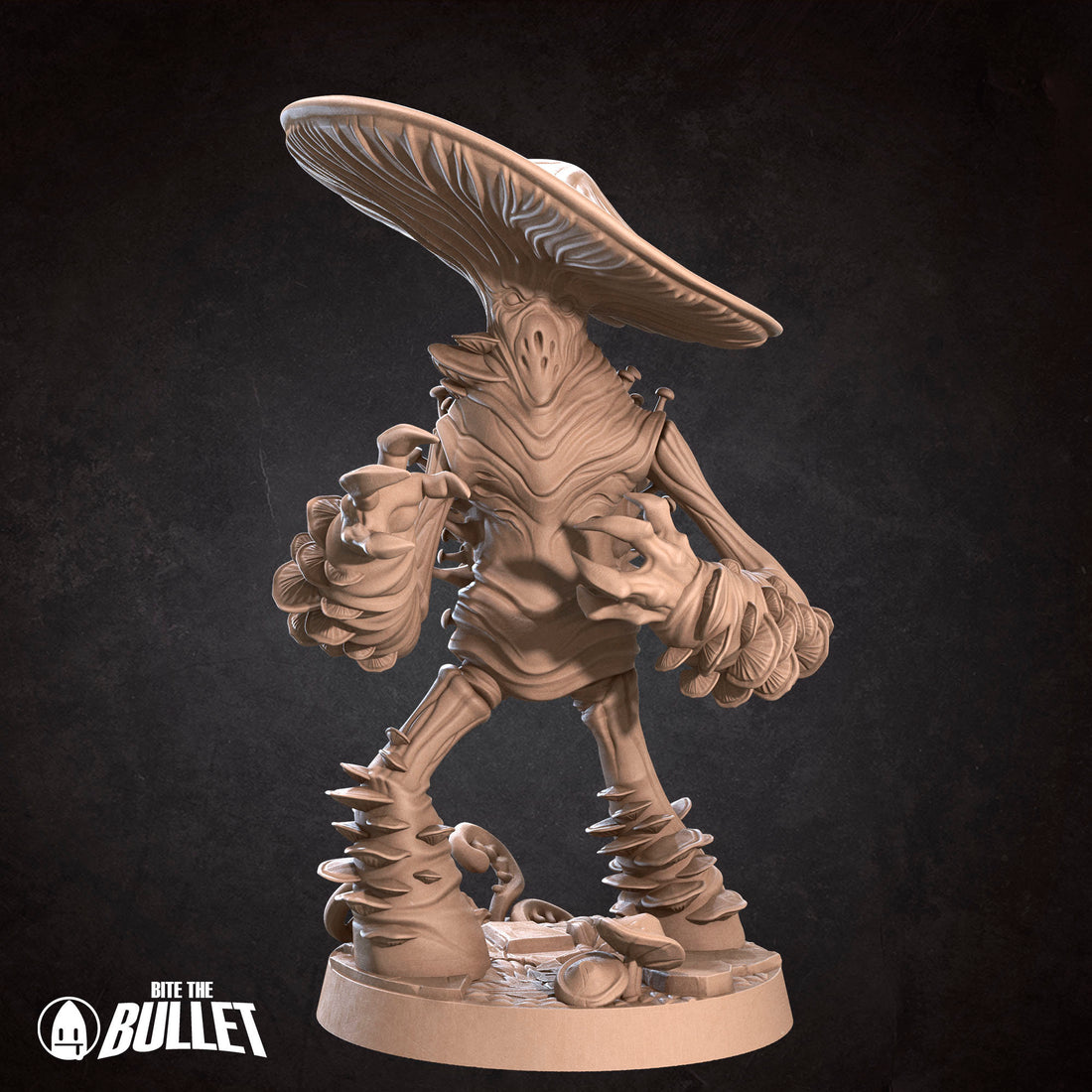 Big Myconid Miniature | Tabletop RPG Miniature | Bite the Bullet | Roleplaying 3D Printed Fantasy Mini - 3DPrintDen