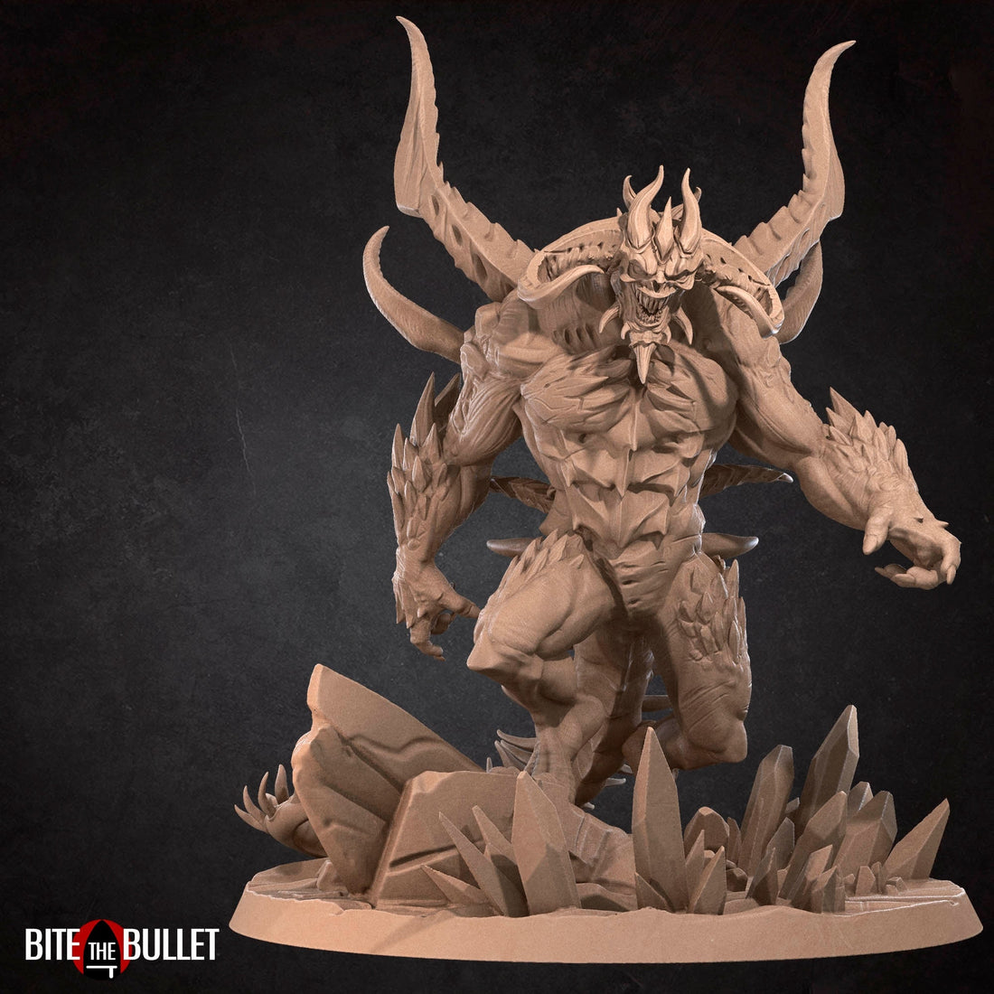 Lord of Terror Demon Miniature | Tabletop RPG Miniature | Bite the Bullet | Roleplaying 3D Printed Fantasy Mini - 3DPrintDen