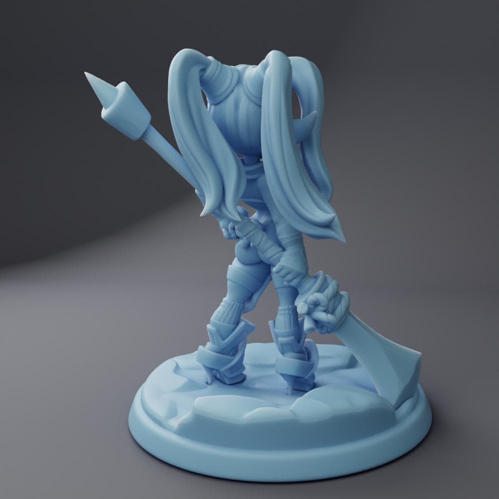 Doxy Orc Miniature | Twin Goddess Miniatures | Tabletop RPG Miniature | Roleplaying 3D Printed Fantasy Mini - 3DPrintDen