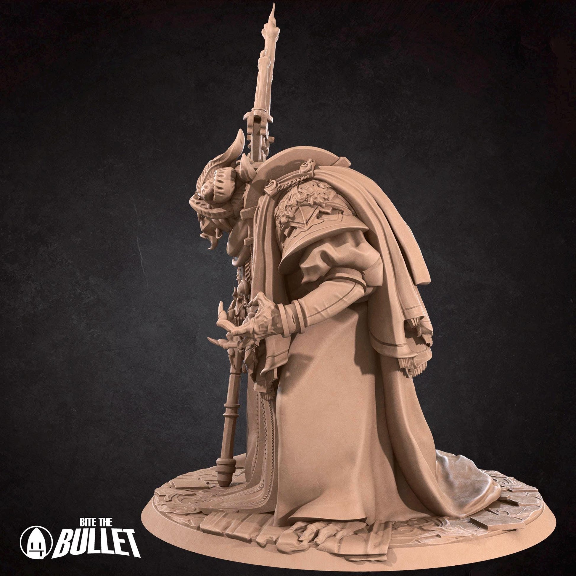 Lord of Blood Miniature, Moe | Tabletop RPG Miniature | Bite the Bullet | Roleplaying 3D Printed Fantasy Mini - 3DPrintDen