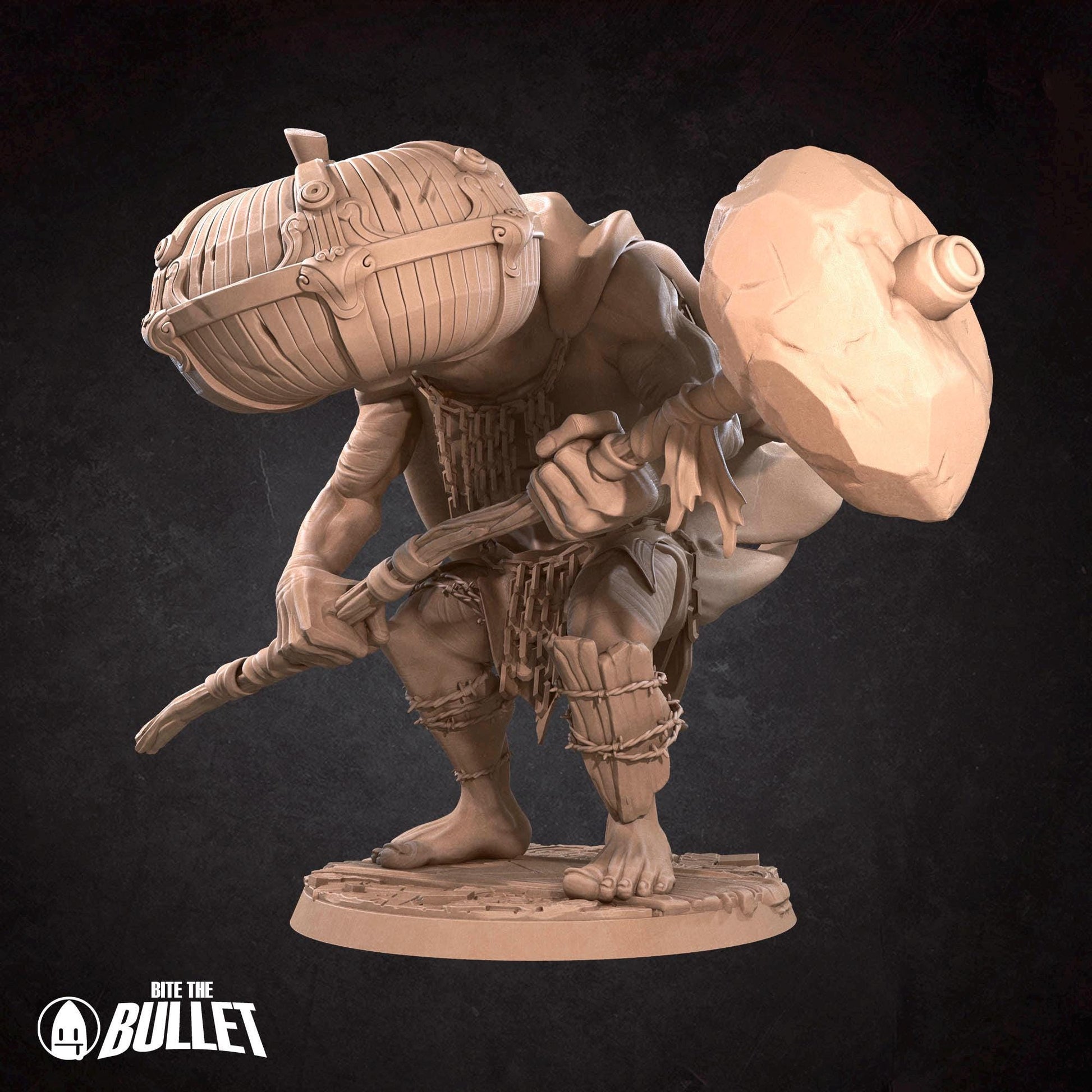 Mad Pumpkin Miniature | Tabletop RPG Miniature | Bite the Bullet | Roleplaying 3D Printed Fantasy Mini - 3DPrintDen