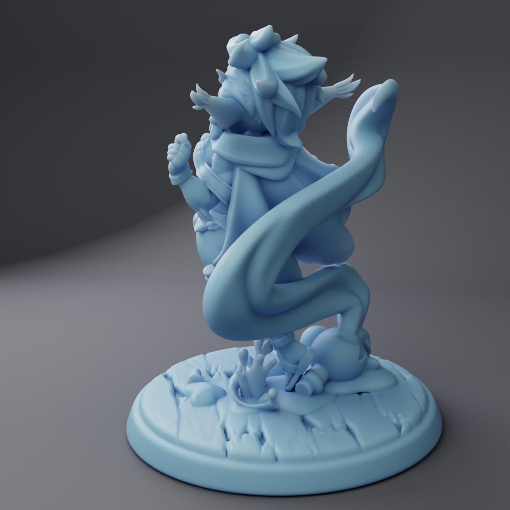 Female Goblin Alchemist Miniature, Goldie | Twin Goddess Miniatures | Tabletop RPG Miniature | Roleplaying 3D Printed Fantasy Mini - 3DPrintDen