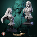 Female Zombie Barbarian Bust | Tabletop RPG Miniature | White Werewolf Tavern | Roleplaying 3D Printed Fantasy Mini - 3DPrintDen