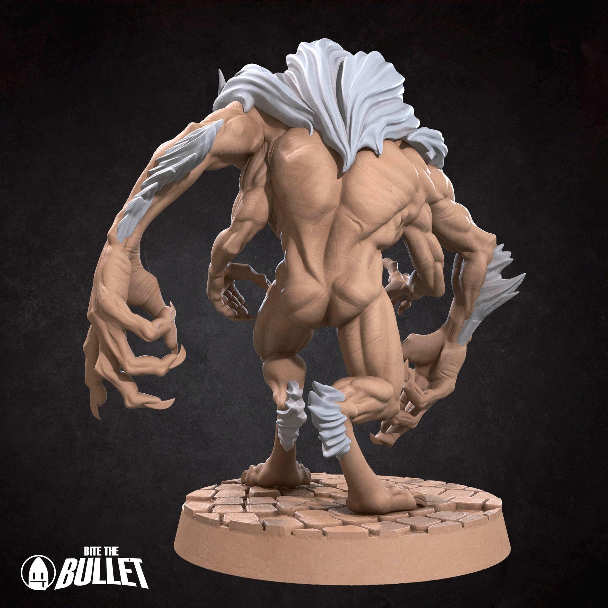 Draegloth Miniature | Tabletop RPG Miniature | Bite the Bullet | Roleplaying 3D Printed Fantasy Mini - 3DPrintDen