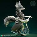 Female Fox Archer Miniature | Tabletop RPG Miniature | Pepunki Creatures | Roleplaying 3D Printed Fantasy Mini - 3DPrintDen