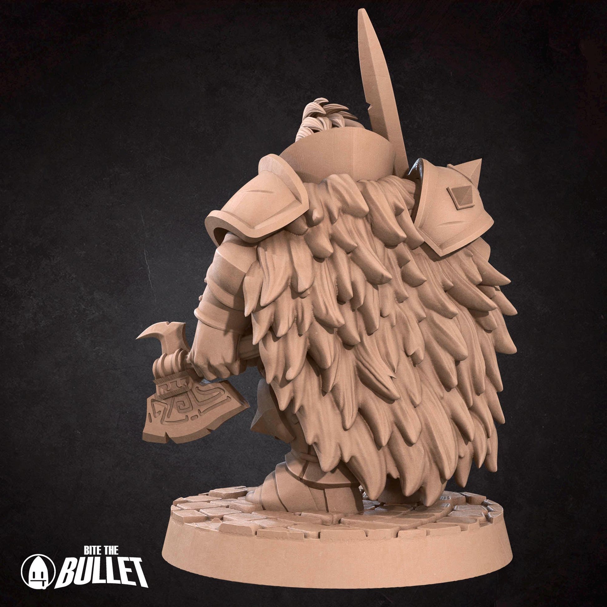 Duergar Warrior Miniature | Tabletop RPG Miniature | Bite the Bullet | Roleplaying 3D Printed Fantasy Mini - 3DPrintDen