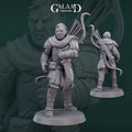 Half Orc Ranger Miniature | Tabletop RPG Miniature | Galaad Miniatures | Roleplaying 3D Printed Fantasy Mini - 3DPrintDen