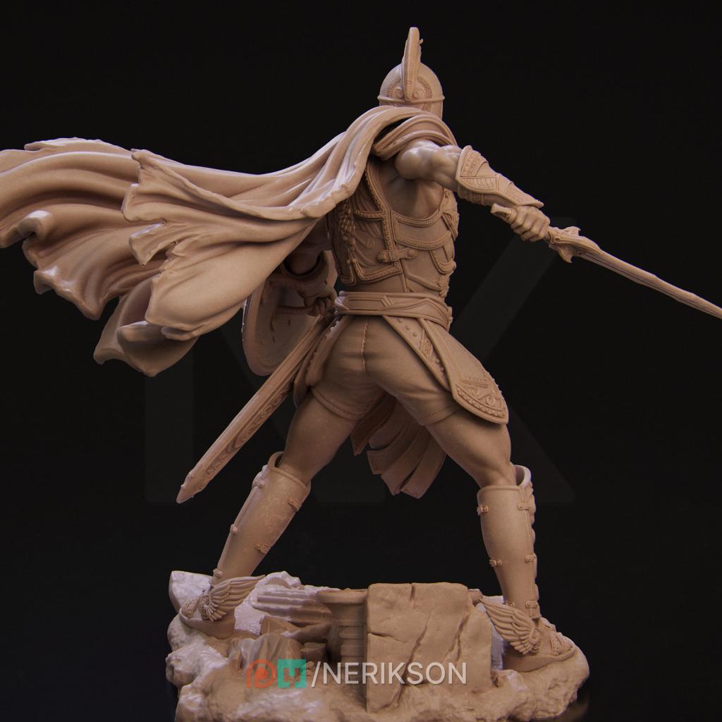 Hero Miniature, Perseus | Tabletop RPG Miniature | Nerikson | Roleplaying 3D Printed Fantasy Mini - 3DPrintDen