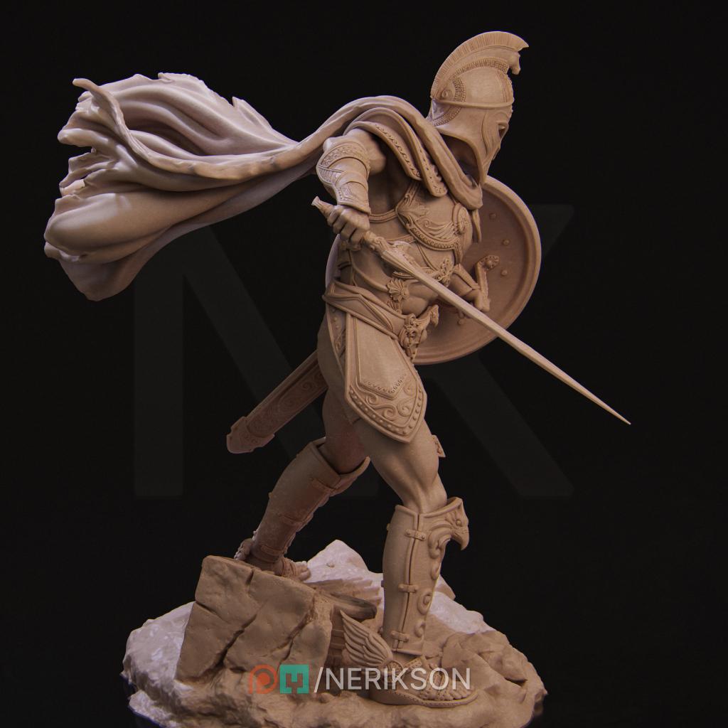 Hero Miniature, Perseus | Tabletop RPG Miniature | Nerikson | Roleplaying 3D Printed Fantasy Mini - 3DPrintDen