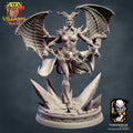 Succubus Miniature | Tabletop RPG Miniature | Javier Txiki Tejedor | Roleplaying 3D Printed Fantasy Mini - 3DPrintDen