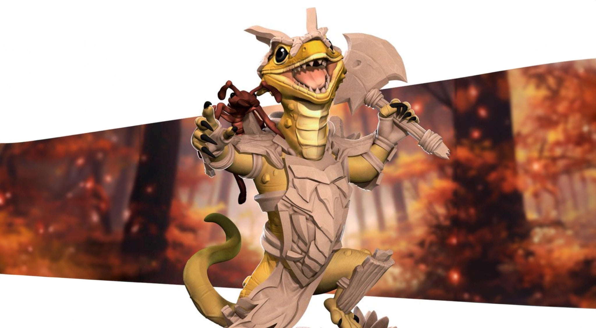 Lizardfolk Barbarian Miniature | Tabletop RPG Miniature | Bite the Bullet | Roleplaying 3D Printed Fantasy Mini - 3DPrintDen