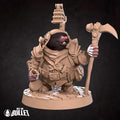 Molefolk Artificer Miniature | Tabletop RPG Miniature | Bite the Bullet | Roleplaying 3D Printed Fantasy Mini - 3DPrintDen