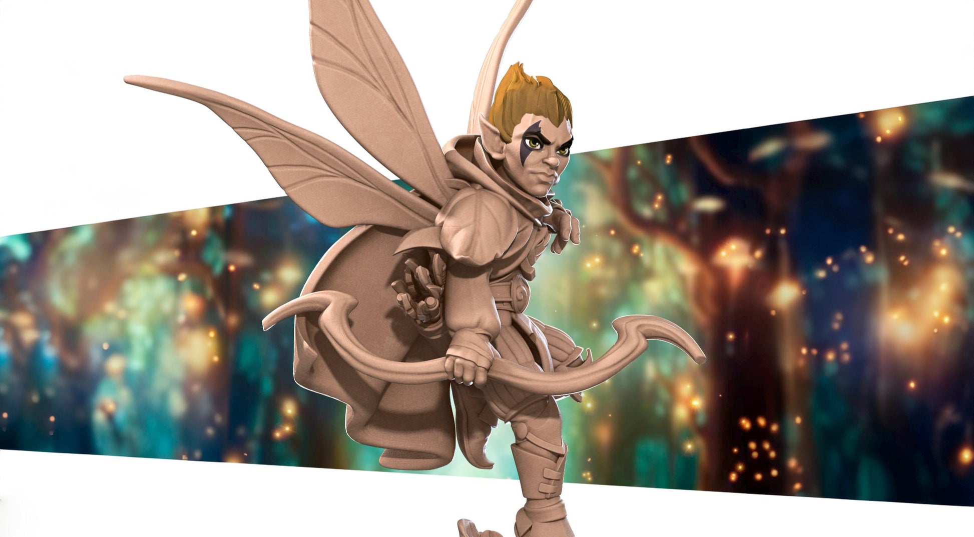 Pixie Ranger Miniature | Tabletop RPG Miniature | Bite the Bullet | Roleplaying 3D Printed Fantasy Mini - 3DPrintDen