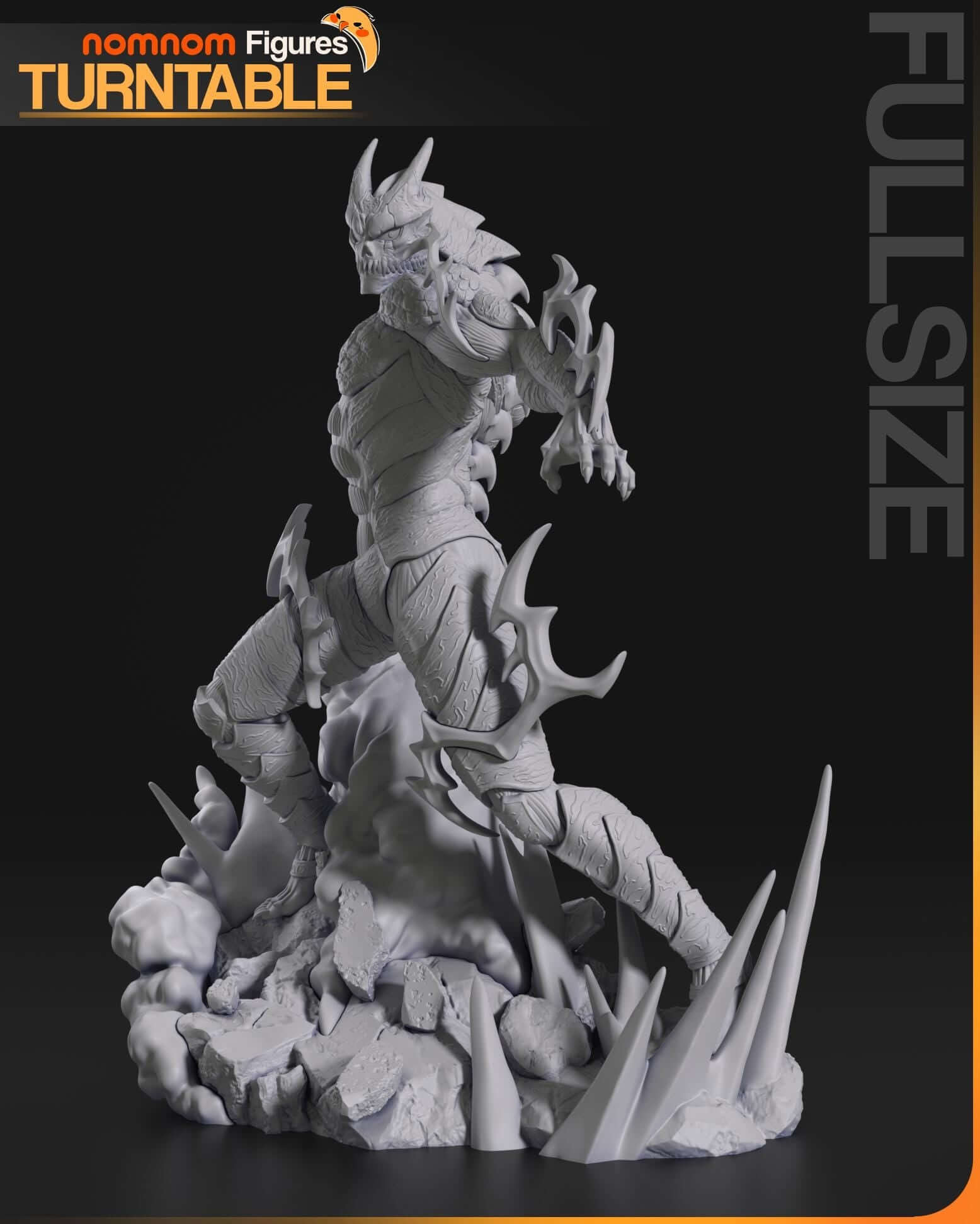 Kaiju No8 Figurine | Anime Figurine | Nomnom Miniatures | 3D Printed Display Miniature Fanart - 3DPrintDen