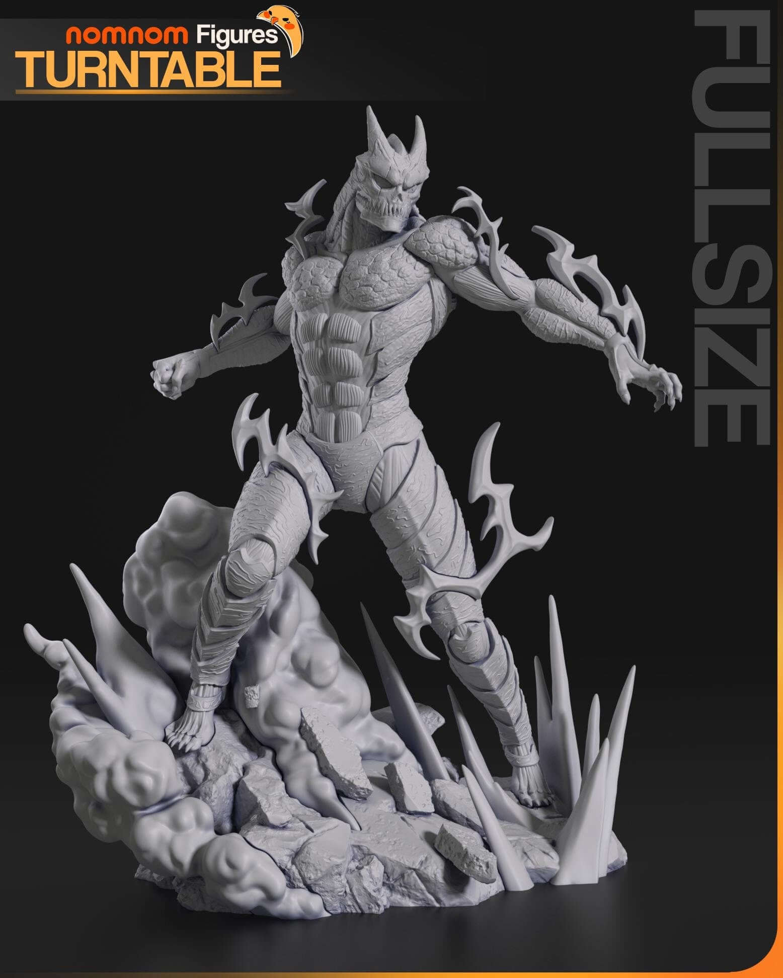 Kaiju No8 Figurine | Anime Figurine | Nomnom Miniatures | 3D Printed Display Miniature Fanart - 3DPrintDen