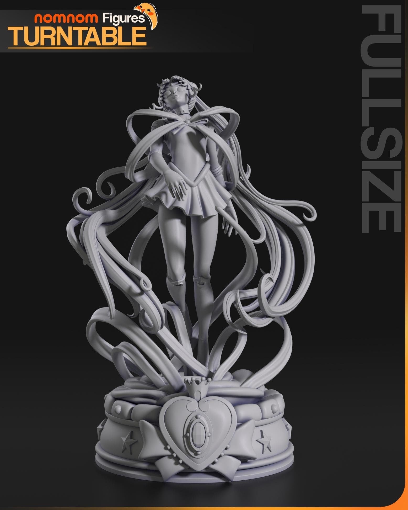 Sailor Moon Figurine | Anime Figurine | Nomnom Miniatures | 3D Printed Display Miniature Fanart