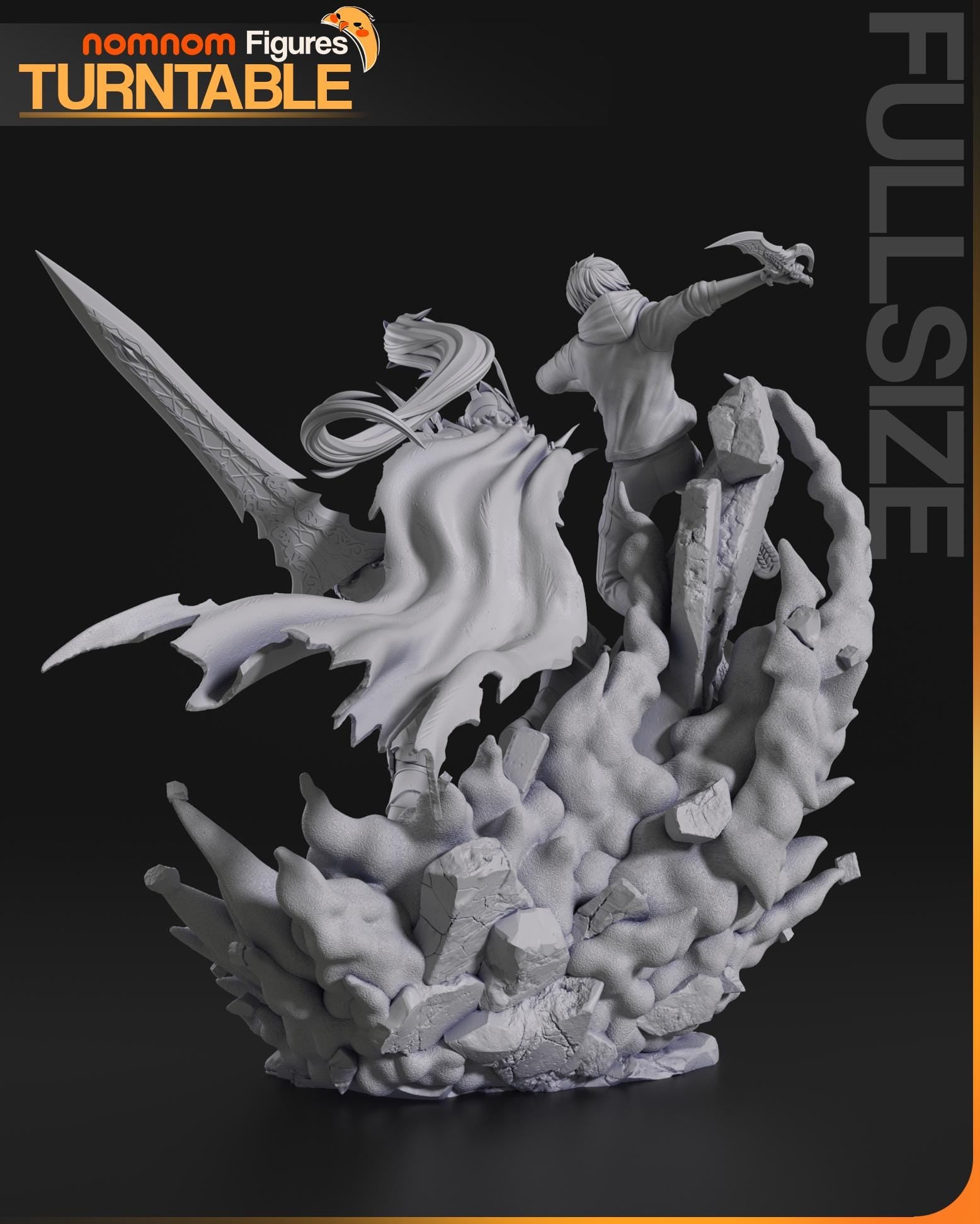 Sung Jin Woo Figurine | Anime Figurine | Nomnom Miniatures | 3D Printed Display Miniature Fanart